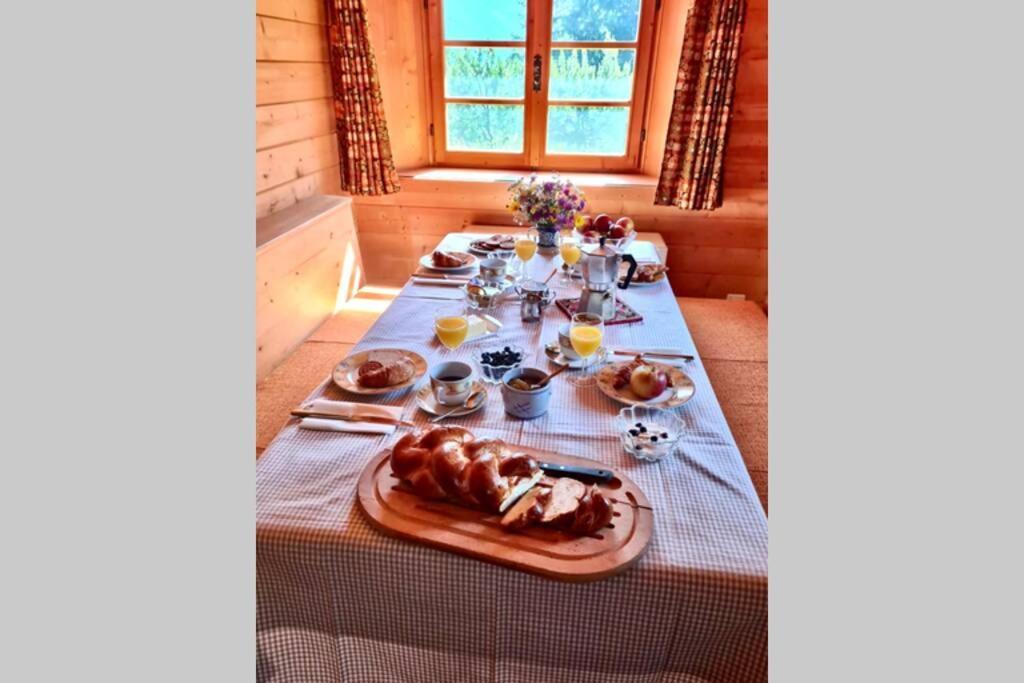 Chalet Wulli In Der Naehe Der Skianlagen Savognin Luaran gambar